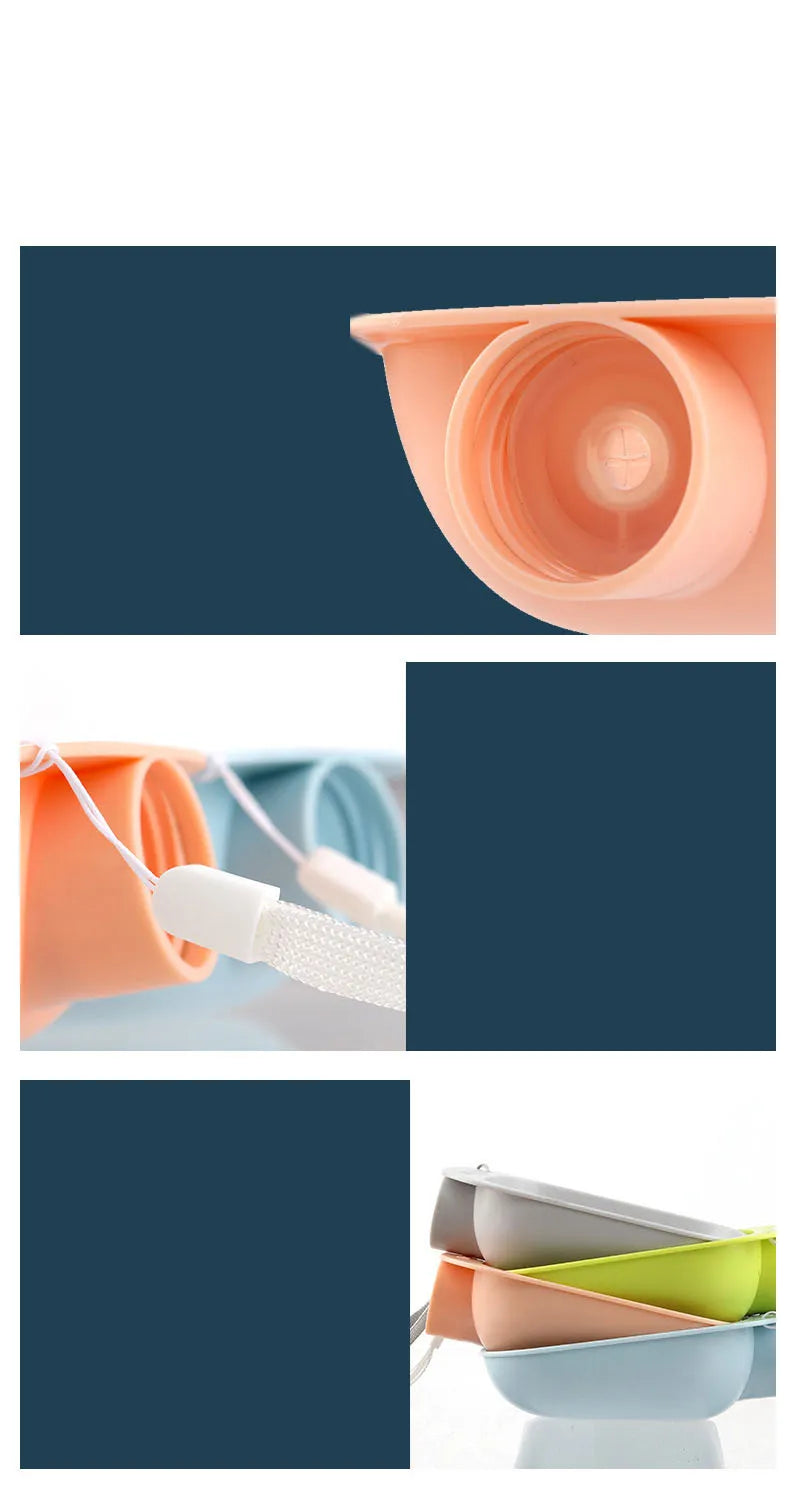 Portable screw on water bowl for pets